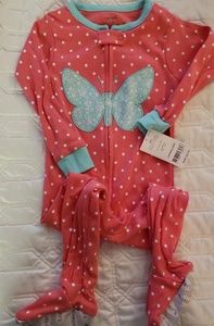 Carters, cotton footed pajamas, NWT 18 mo